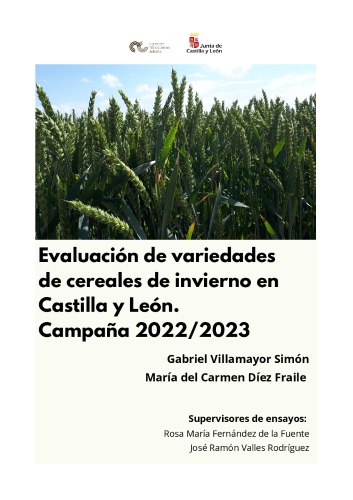 Evaluación de variedades de cereales de invierno en Castilla y León. Campaña 2022-2023
